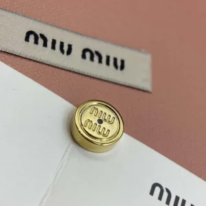Miu Miu Women Metal and Pearl Earrings 5IO5292G9O