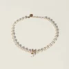 Miu Miu Women Metal and Pearl Necklace 5IC3482G9O