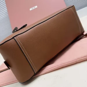 Miu Miu Women Vivant Leather Bag-Caramel 5BB199