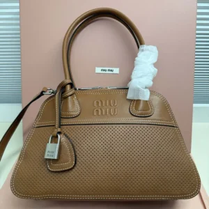 Miu Miu Women Vivant Leather Bag-Caramel 5BB199