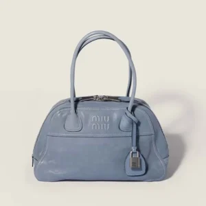 Miu Miu Women Vivant Nappa Leather Bag Aviation Blue 5BB199