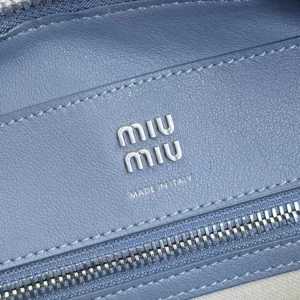 Miu Miu Women Vivant Nappa Leather Bag Aviation Blue 5BB199