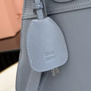 Miu Miu Women Vivant Nappa Leather Bag Aviation Blue 5BB199