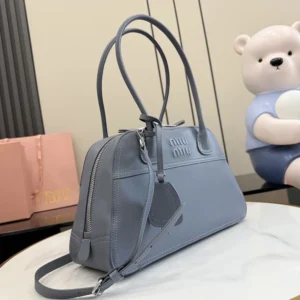 Miu Miu Women Vivant Nappa Leather Bag Aviation Blue 5BB199