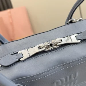 Miu Miu Women Vivant Nappa Leather Bag Aviation Blue 5BB199