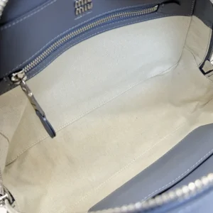 Miu Miu Women Vivant Nappa Leather Bag Aviation Blue 5BB199