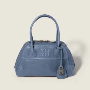 Miu Miu Women Vivant Nappa Leather Bag Aviation Blue 5BB200