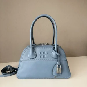 Miu Miu Women Vivant Nappa Leather Bag Aviation Blue 5BB200