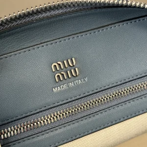 Miu Miu Women Vivant Nappa Leather Bag Aviation Blue 5BB200