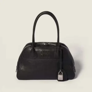 Miu Miu Women Vivant Nappa Leather Bag Black 5BB200