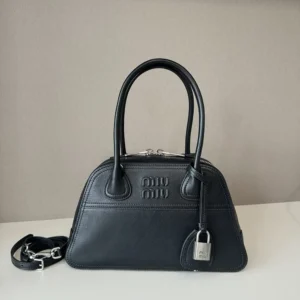Miu Miu Women Vivant Nappa Leather Bag Black 5BB200