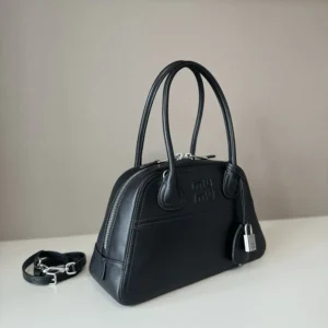 Miu Miu Women Vivant Nappa Leather Bag Black 5BB200