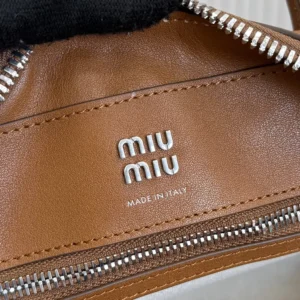 Miu Miu Women Vivant Nappa Leather Bag Caramel 5BB199