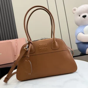Miu Miu Women Vivant Nappa Leather Bag Caramel 5BB199