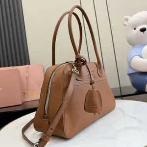 Miu Miu Women Vivant Nappa Leather Bag Caramel 5BB199