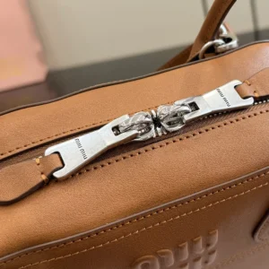 Miu Miu Women Vivant Nappa Leather Bag Caramel 5BB199