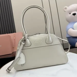 Miu Miu Women Vivant Nappa Leather Bag Chalk White 5BB199