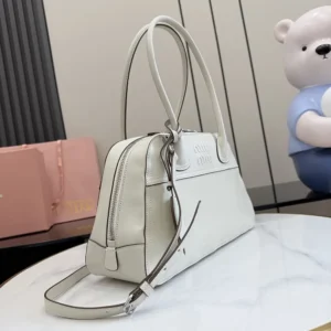 Miu Miu Women Vivant Nappa Leather Bag Chalk White 5BB199