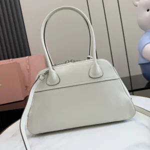 Miu Miu Women Vivant Nappa Leather Bag Chalk White 5BB199