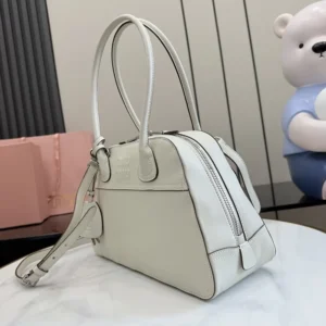 Miu Miu Women Vivant Nappa Leather Bag Chalk White 5BB199