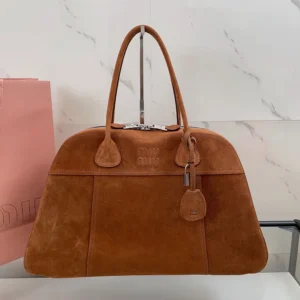 Miu Miu Women Vivant Suede Bag Cocoa Brown 5BB195