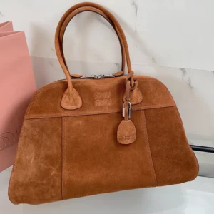 Miu Miu Women Vivant Suede Bag Cocoa Brown 5BB195