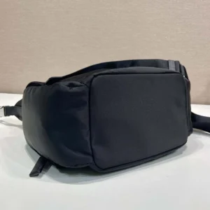 Prada Unisex Re-Nylon And Saffiano Leather Shoulder Bag Black
