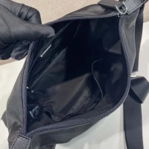 Prada Unisex Re-Nylon And Saffiano Leather Shoulder Bag Black