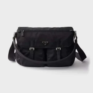 Prada Unisex Re-Nylon Shoulder Bag-Black 2VD072