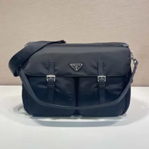 Prada Unisex Re-Nylon Shoulder Bag-Black 2VD072
