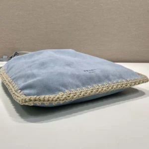 Prada Unisex Wish Suede Pouch 1NK0632FP1F0F24
