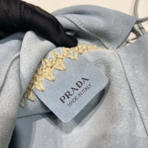 Prada Unisex Wish Suede Pouch 1NK0632FP1F0F24