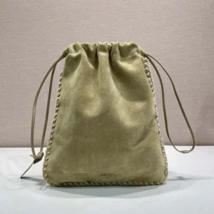 Prada Unisex Wish Suede Pouch 1NK0632FP1F0F24