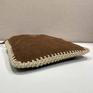 Prada Unisex Wish Suede Pouch 1NK0632FP1F0F24