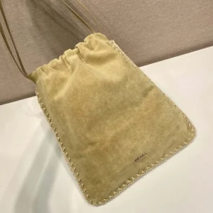 Prada Unisex Wish Suede Pouch 1NK0632FP1F0F24