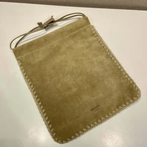 Prada Unisex Wish Suede Pouch 1NK0632FP1F0F24