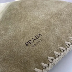 Prada Unisex Wish Suede Pouch 1NK0632FP1F0F24