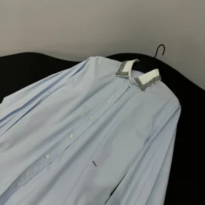 Prada Women Embroidered Poplin Shirt P465JR1XV2