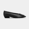 Roger Vivier Women Viv' In The City Ballerinas In Leather Black