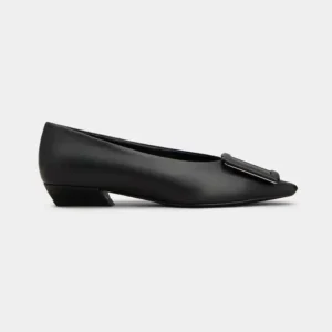Roger Vivier Women Viv' In The City Ballerinas In Leather Black