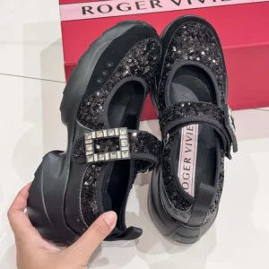 Roger Vivier Women Viv' On The Run Mary Janes With Sequins