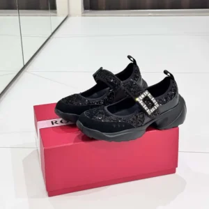 Roger Vivier Women Viv' On The Run Mary Janes With Sequins