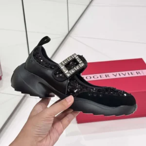 Roger Vivier Women Viv' On The Run Mary Janes With Sequins