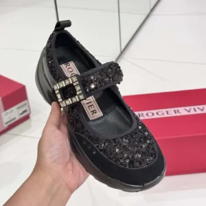 Roger Vivier Women Viv' On The Run Mary Janes With Sequins