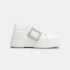 Roger Vivier Women Viv' Skate Sneakers In Leather White