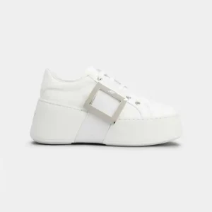 Roger Vivier Women Viv' Skate Sneakers In Leather White