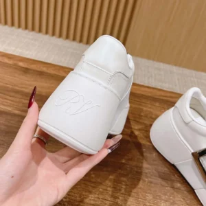 Roger Vivier Women Viv' Skate Sneakers In Leather White