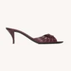 Saint Laurent YSL Women Babylone Mules In Smooth Leather Bordeaux 11 Saint Laurent YSL Women Babylone Mules In Smooth Leather Bordeaux