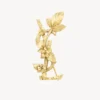Saint Laurent YSL Women Cassandre Hydrangea Brooch in Metal