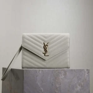 Saint Laurent YSL Women Cassandre Matelassé Flap Pouch